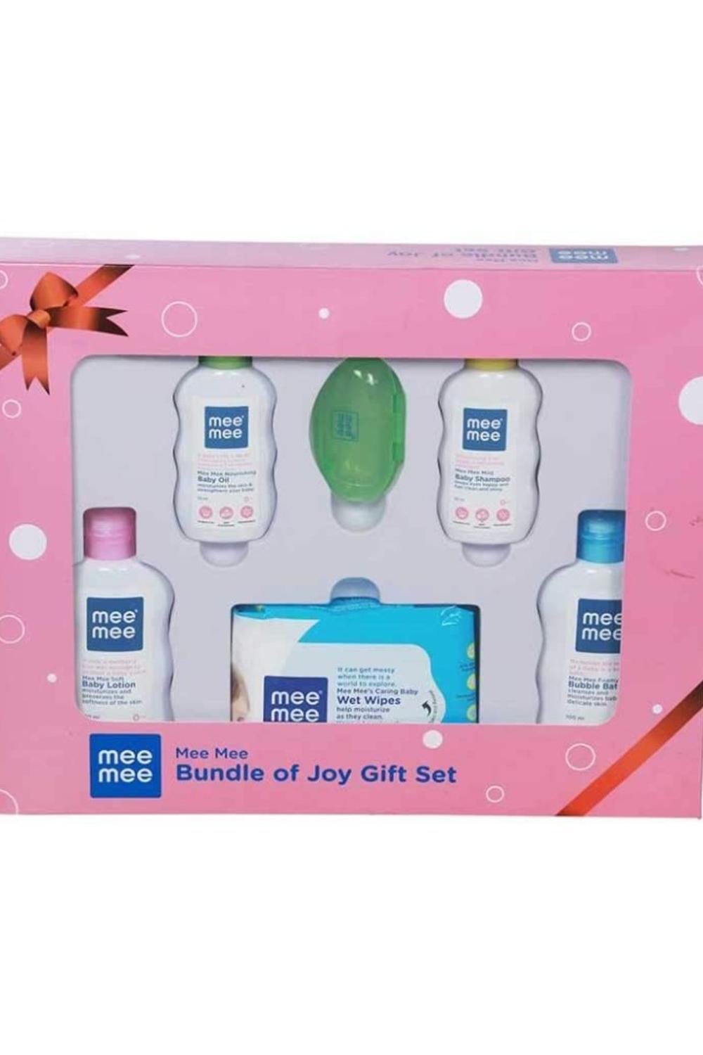 Mee Mee Bundle of Joy Baby Grooming Kit Gift Set for New born Babies (Set of 6 pieces)